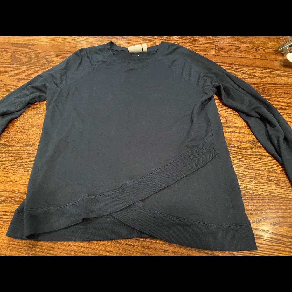 Athleta Long Sleeve Cross Front Top